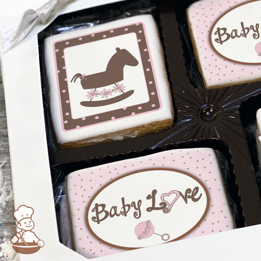 Baby Love - Pink Cookie Gift Box (Rectangle)