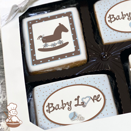 Baby Love - Blue Cookie Gift Box (Rectangle)