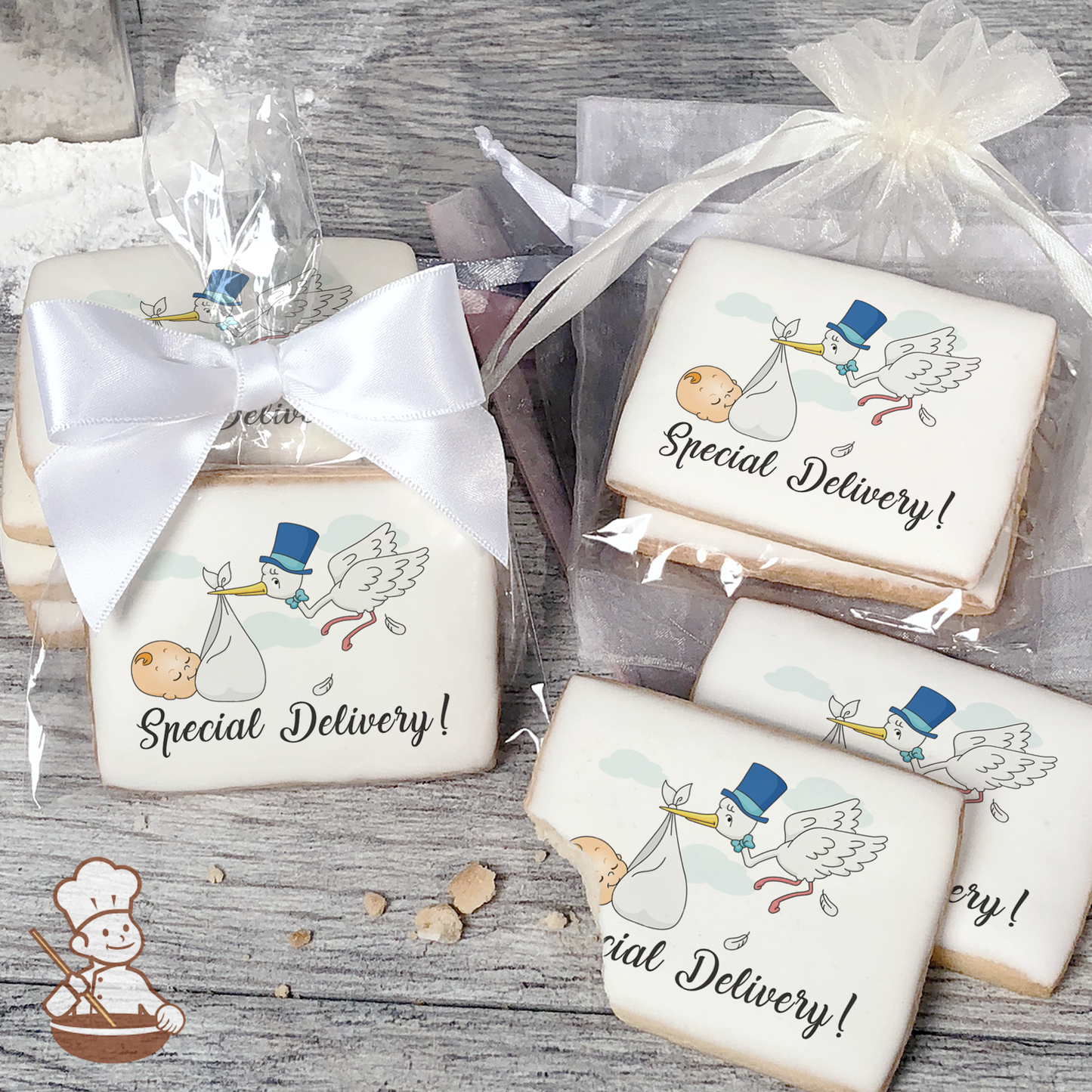 Stork's Special Delivery Cookies (Rectangle)
