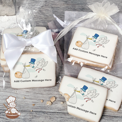 Stork's Special Delivery Custom Message Cookies (Rectangle)