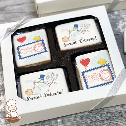 Stork's Special Delivery Cookie Gift Box (Rectangle)