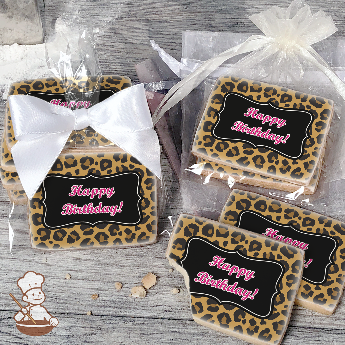 Cheetah Print Cookies (Rectangle)