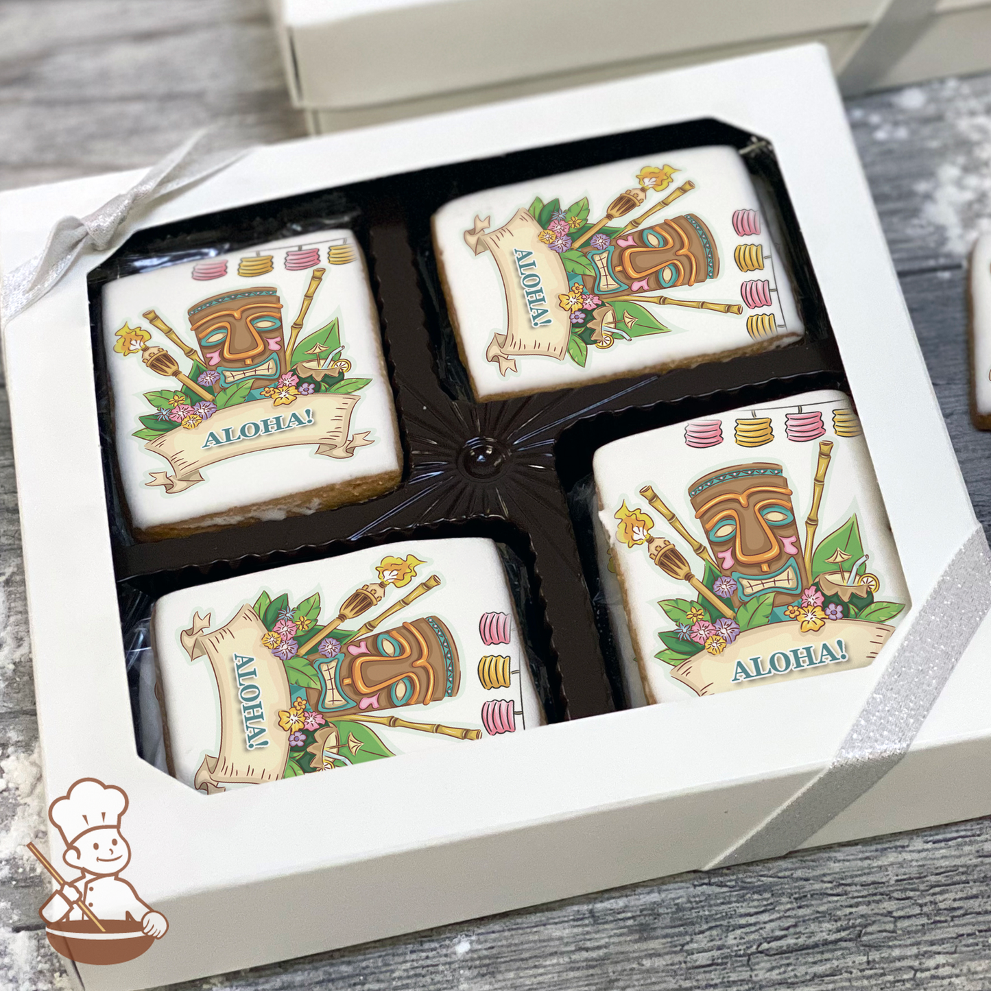 Tiki Party Cookie Gift Box (Rectangle)