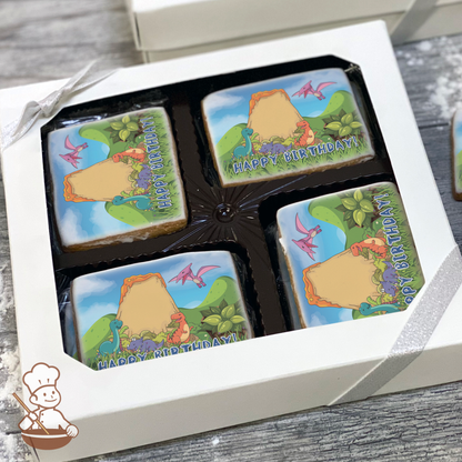 Dinosaur Friends Cookie Gift Box (Rectangle)