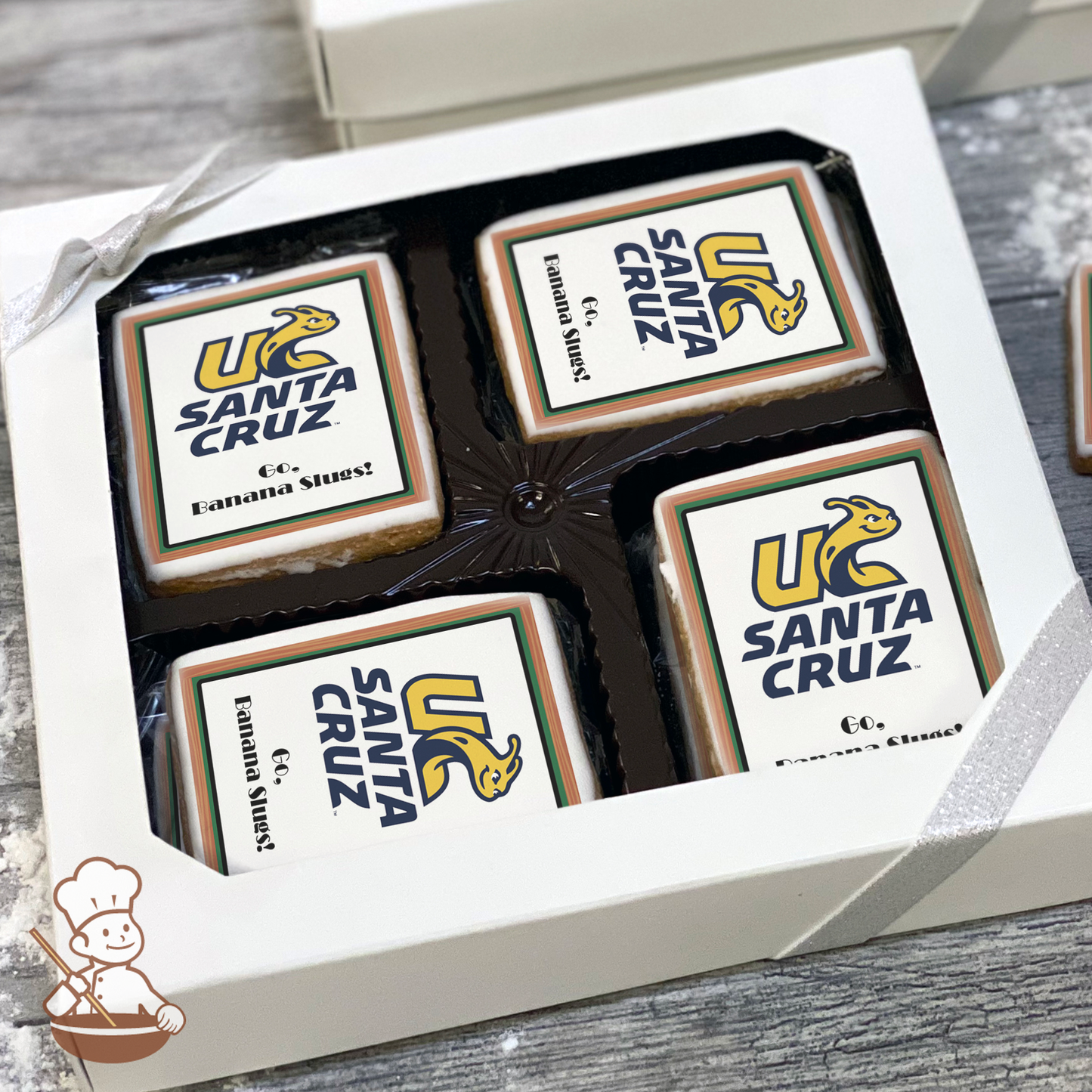 Go UC Santa Cruz Banana Slugs Cookie Gift Box (Rectangle)