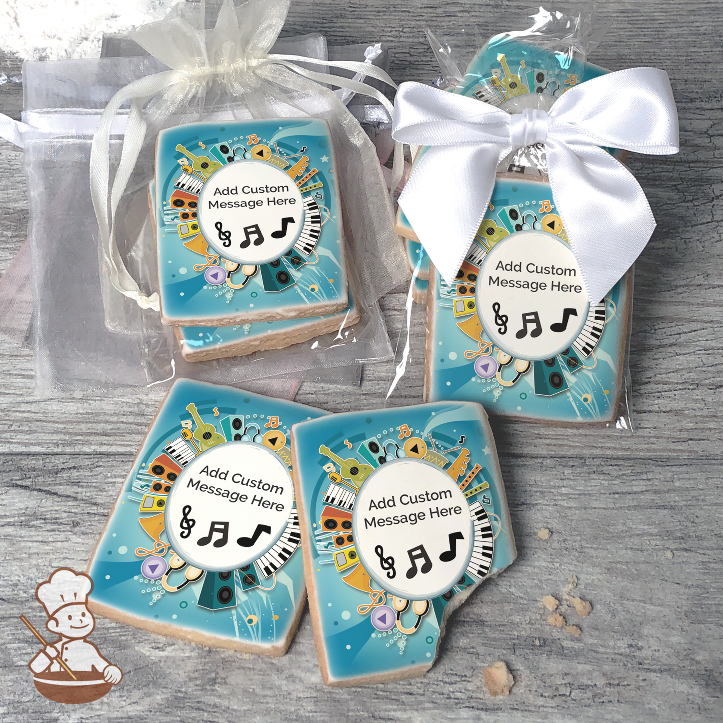 All About the Jazz Custom Message Cookies (Rectangle)