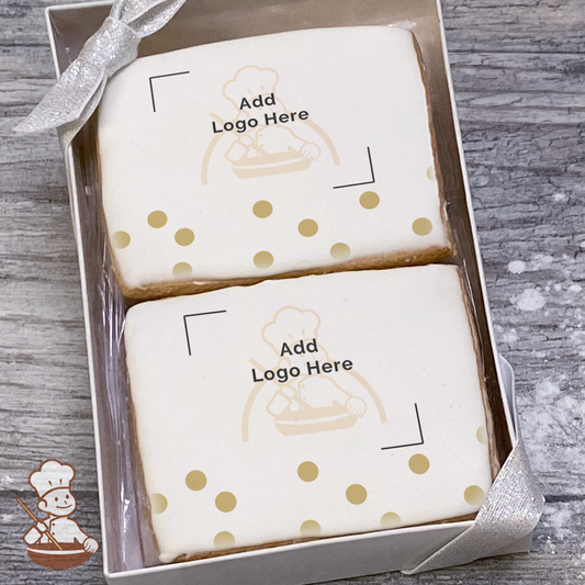 Sparkle with Gold Logo Cookie Small Gift Box (Rectangle)