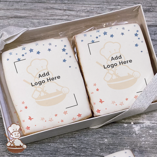 Patriotic Stars Logo Cookie Small Gift Box (Rectangle)
