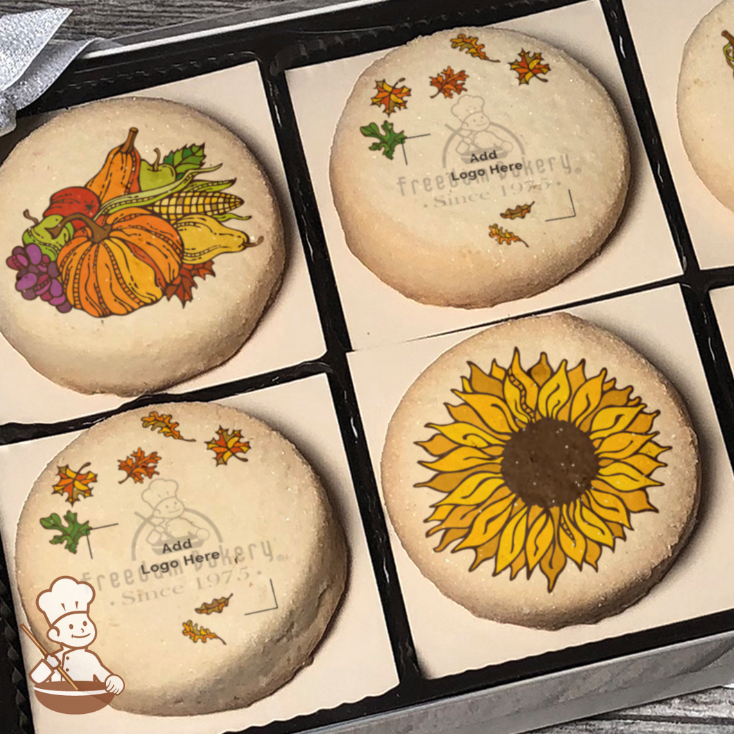 Harvest Time Logo Cookie Gift Box (Round Unfrosted)