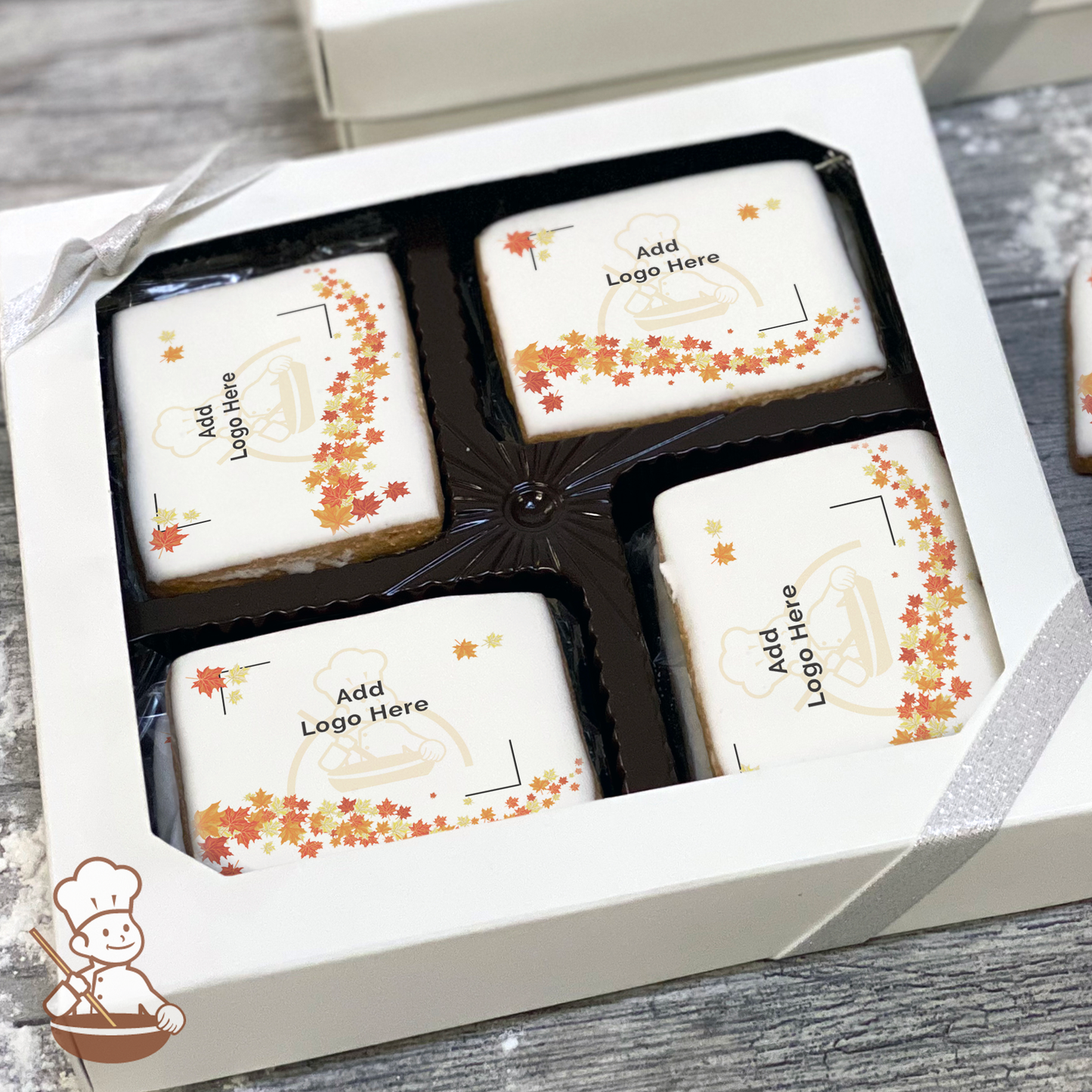 Autumn Breeze Logo Cookie Large Gift Box (Rectangle)