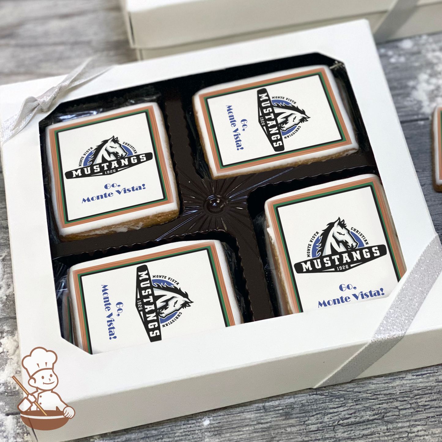 Go Monte Vista Mustangs Cookie Gift Box (Rectangle)