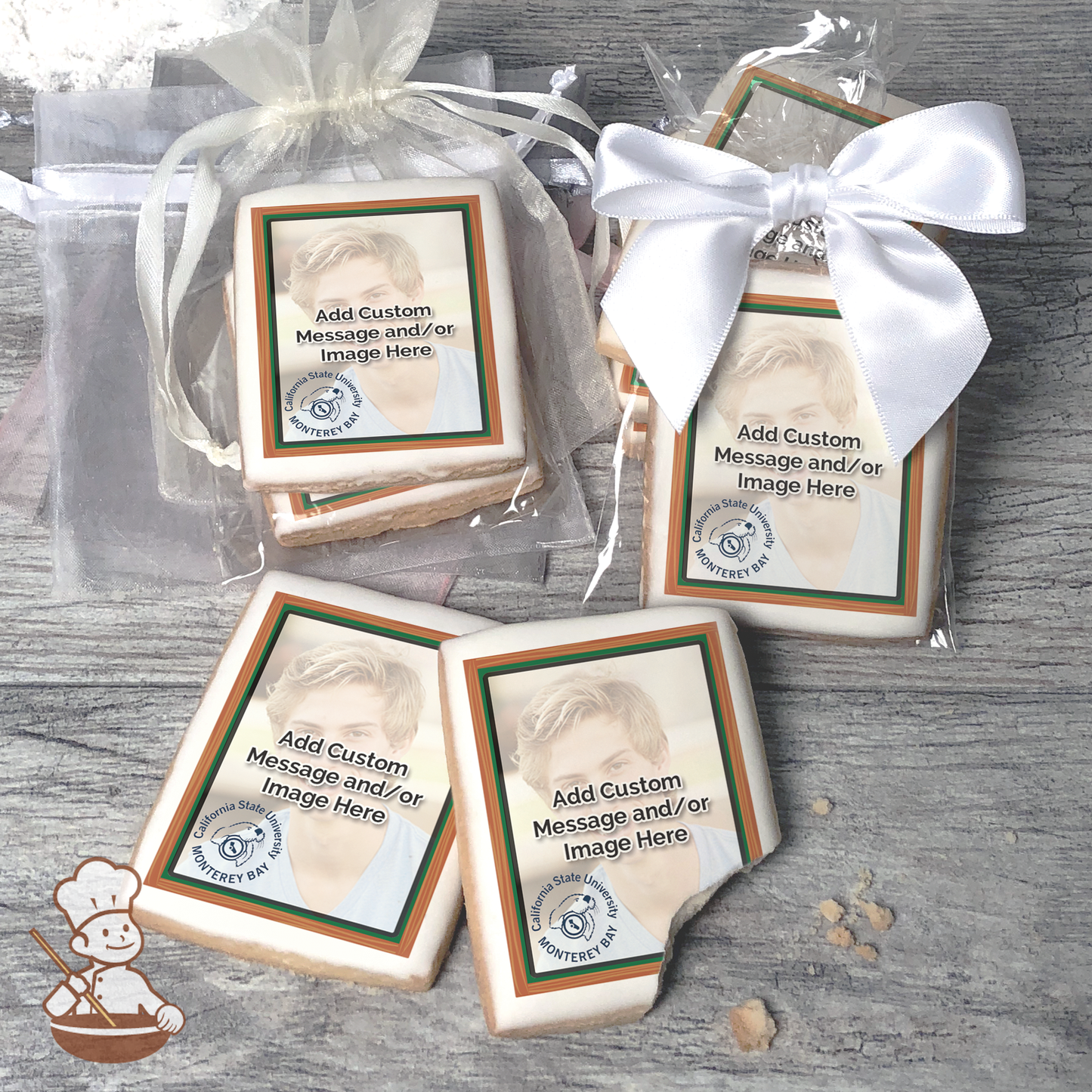 Go CSUMB Otters Photo Cookies (Rectangle)