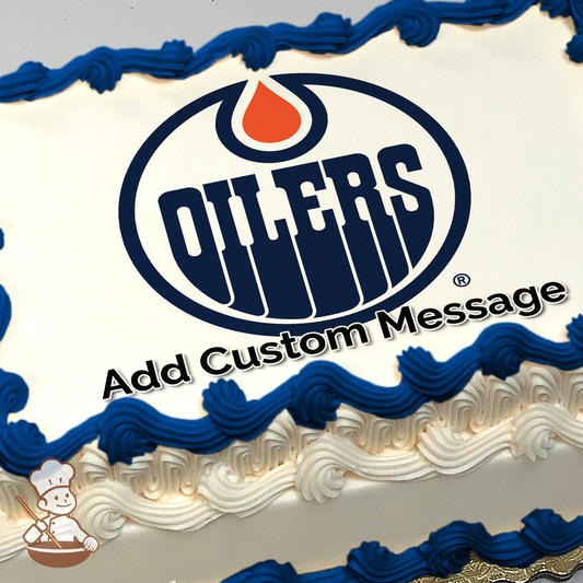 NHL Edmonton Oilers Photo Cake