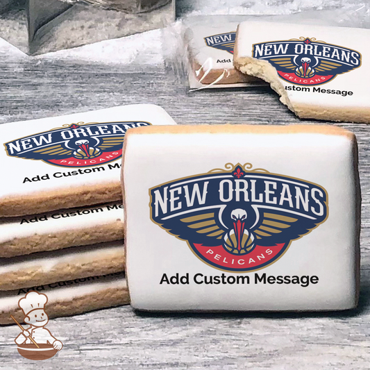 NBA New Orleans Pelicans Custom Message Cookies (Rectangle)