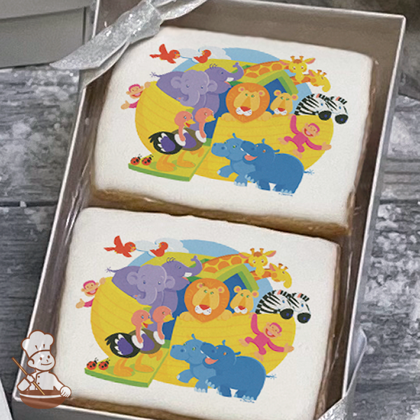 Baby Shower Noahs Ark Cookie Gift Box (Rectangle)