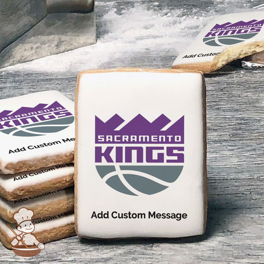 NBA Sacramento Kings Custom Message Cookies (Rectangle)