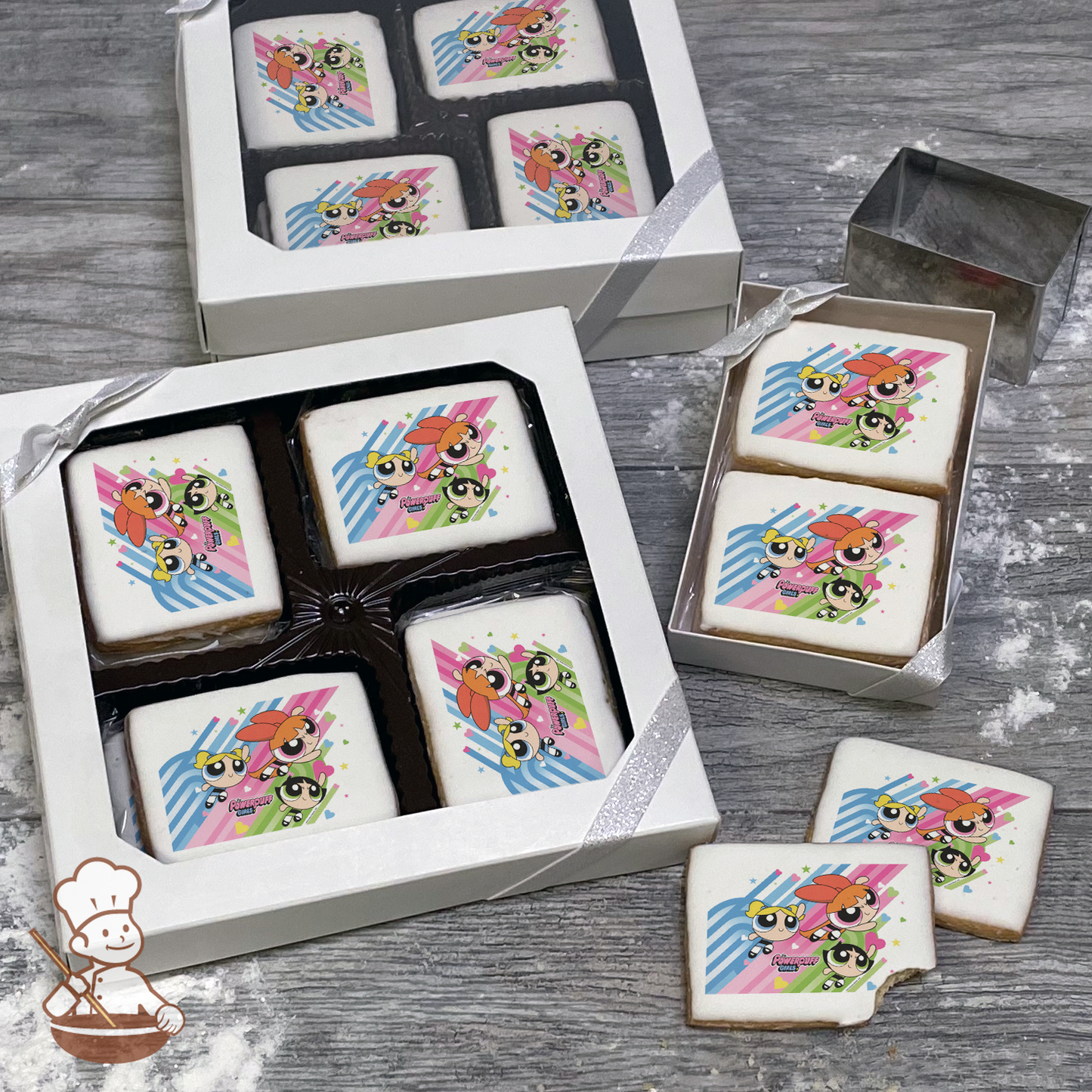 Powerpuff Girls Girls Rock Cookie Gift Box (Rectangle)