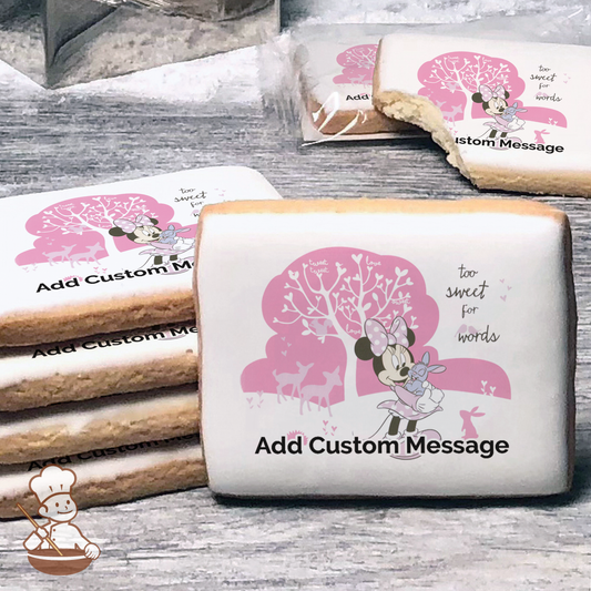 Minnie Too Sweet Custom Message Cookies (Rectangle)