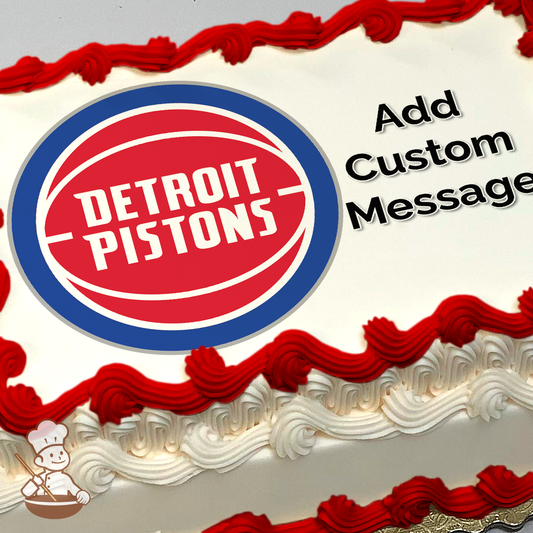 NBA Detroit Pistons Photo Cake
