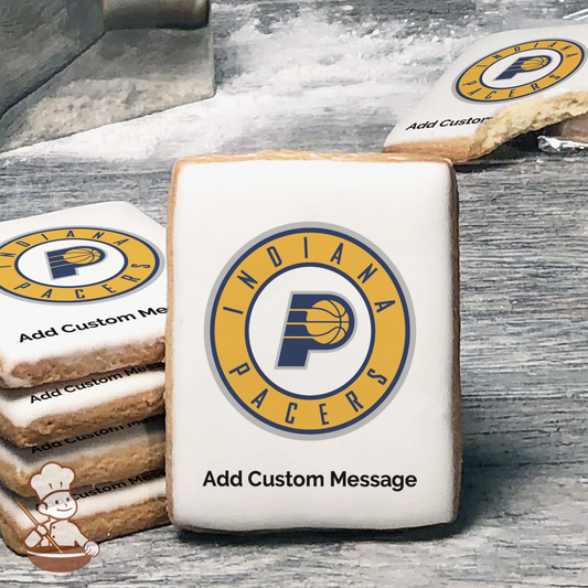 NBA Indiana Pacers Custom Message Cookies (Rectangle)