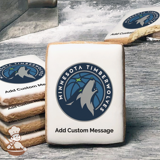 NBA Minnesota Timberwolves Custom Message Cookies (Rectangle)
