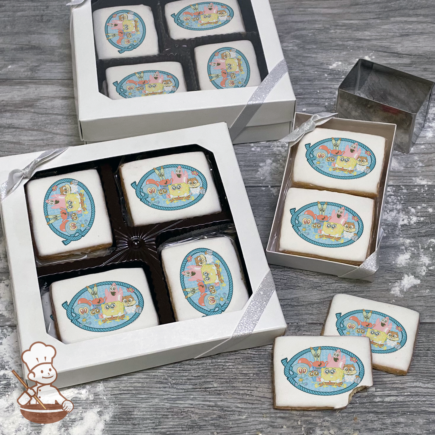 SpongeBob SquarePants Roped In Cookie Gift Box (Rectangle)