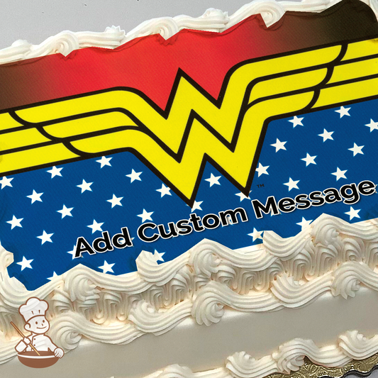 Wonder Woman Freedom Photo Cake