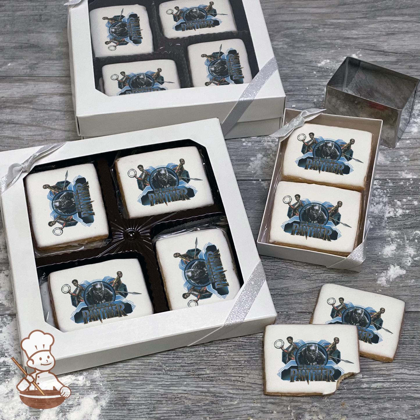 Marvels Black Panther Wakanda Warrior Cookie Gift Box (Rectangle)