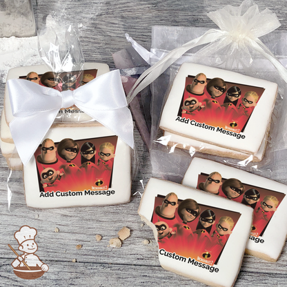 The Incredibles 2 Favorite Super Hero Family Custom Message Cookies (Rectangle)