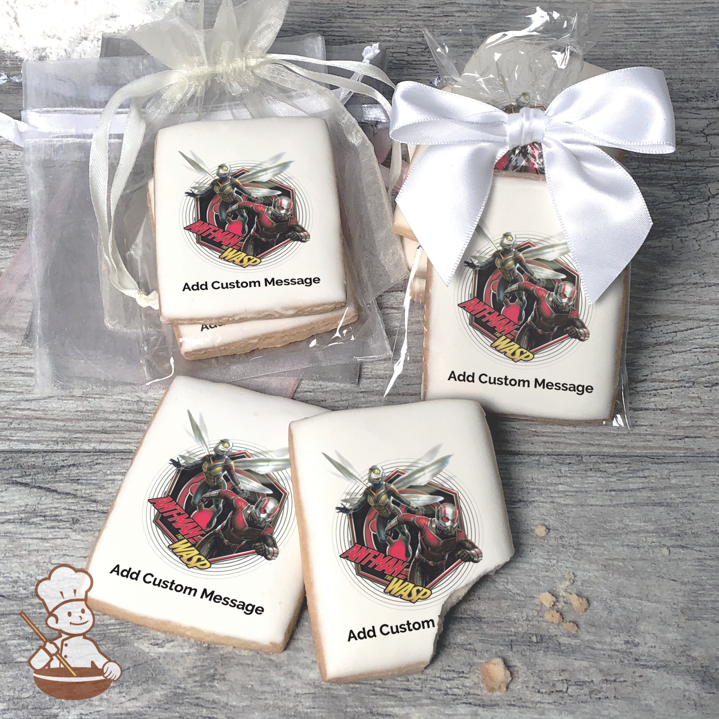 Ant Man and The Wasp The Duo Custom Message Cookies (Rectangle)