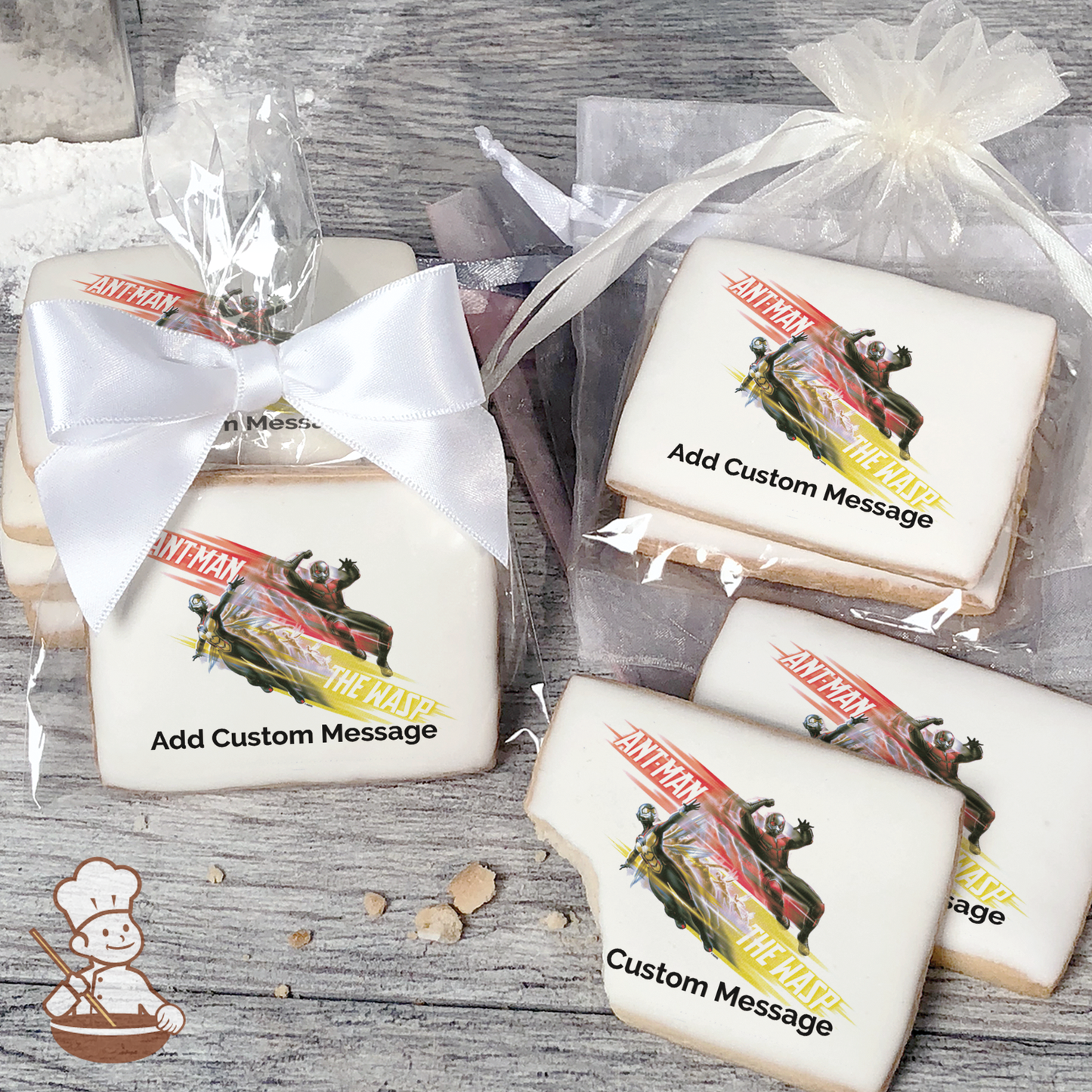 Ant Man and The Wasp Subatomic Custom Message Cookies (Rectangle)