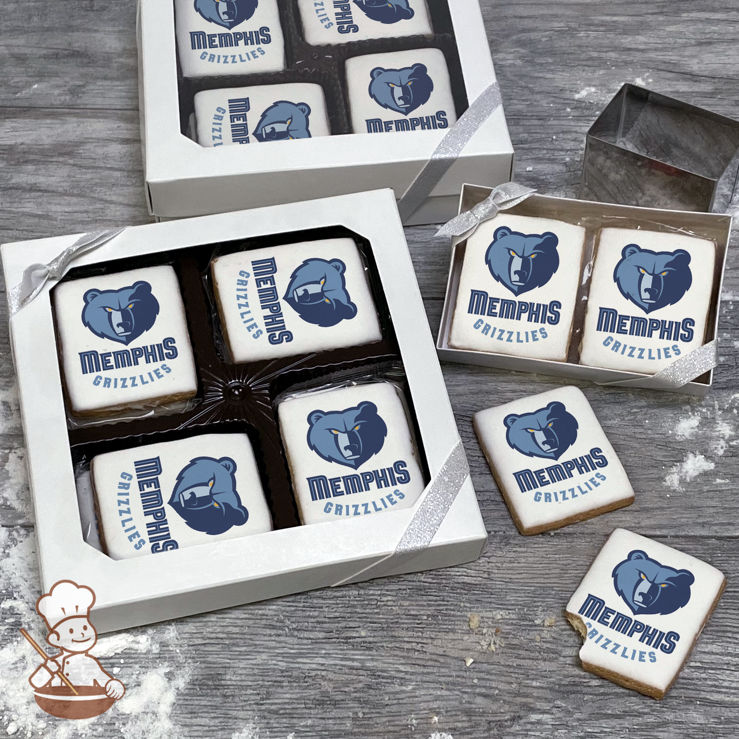 NBA Memphis Grizzlies Cookie Gift Box (Rectangle)