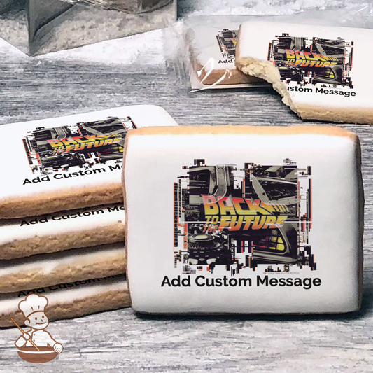 Back To The Future Custom Message Cookies (Rectangle)