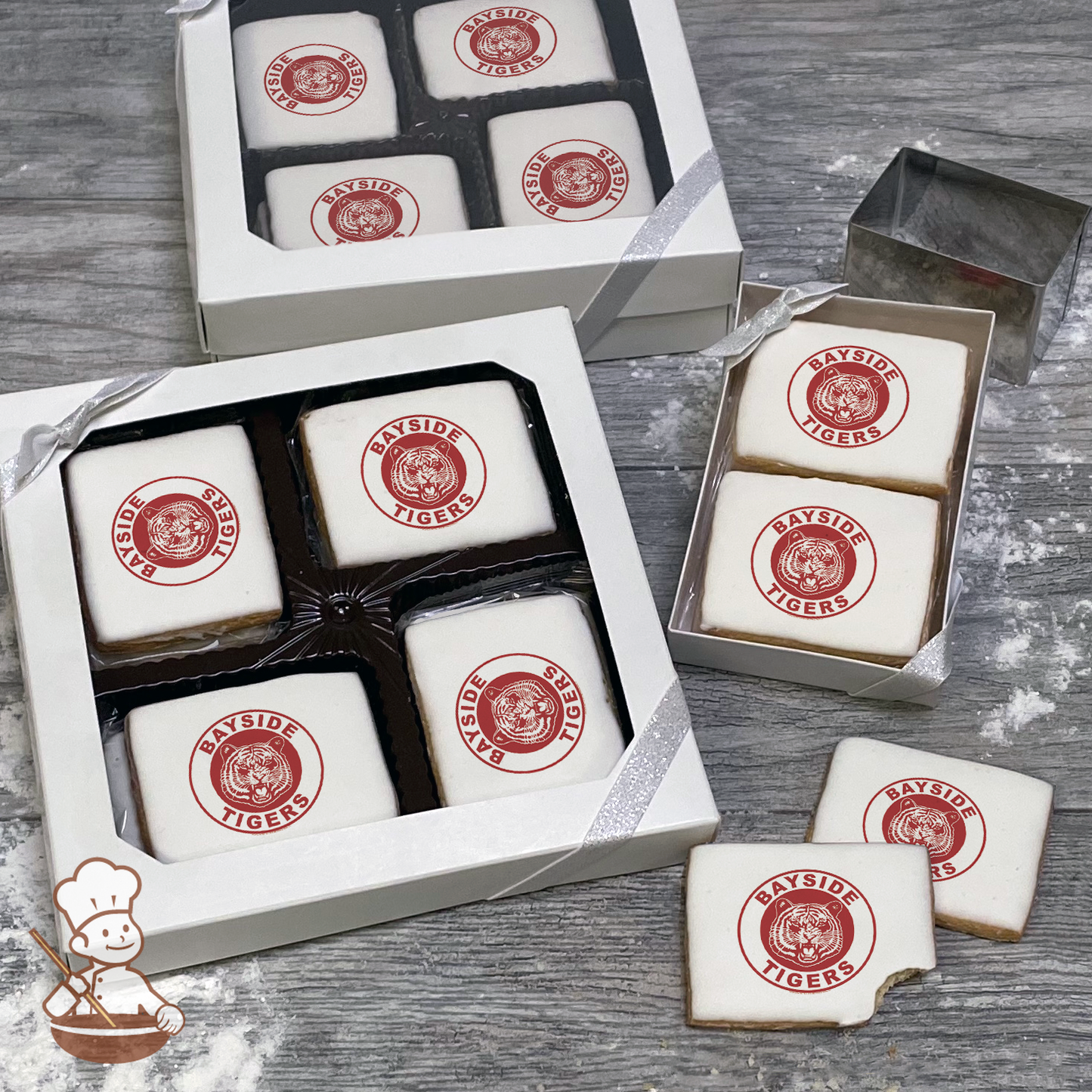 Saved By The Bell Bayside Tigers Cookie Gift Box (Rectangle)
