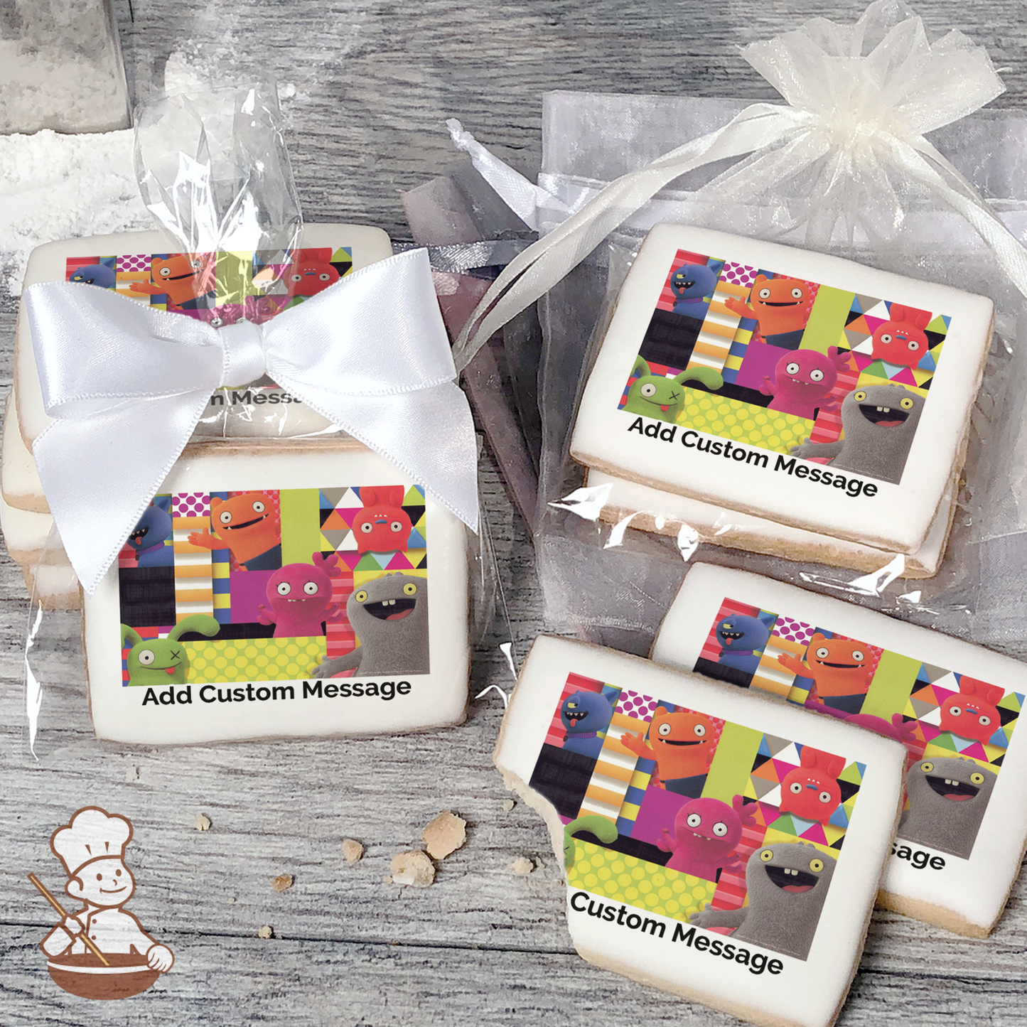 Ugly Dolls Whos Your Ugly Custom Message Cookies (Rectangle)