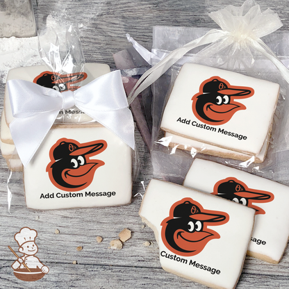 MLB Baltimore Orioles Custom Message Cookies (Rectangle)
