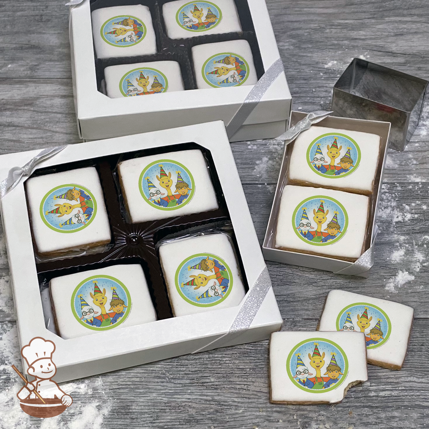 Llama Llama Euclid Llama and Nelly Cookie Gift Box (Rectangle)