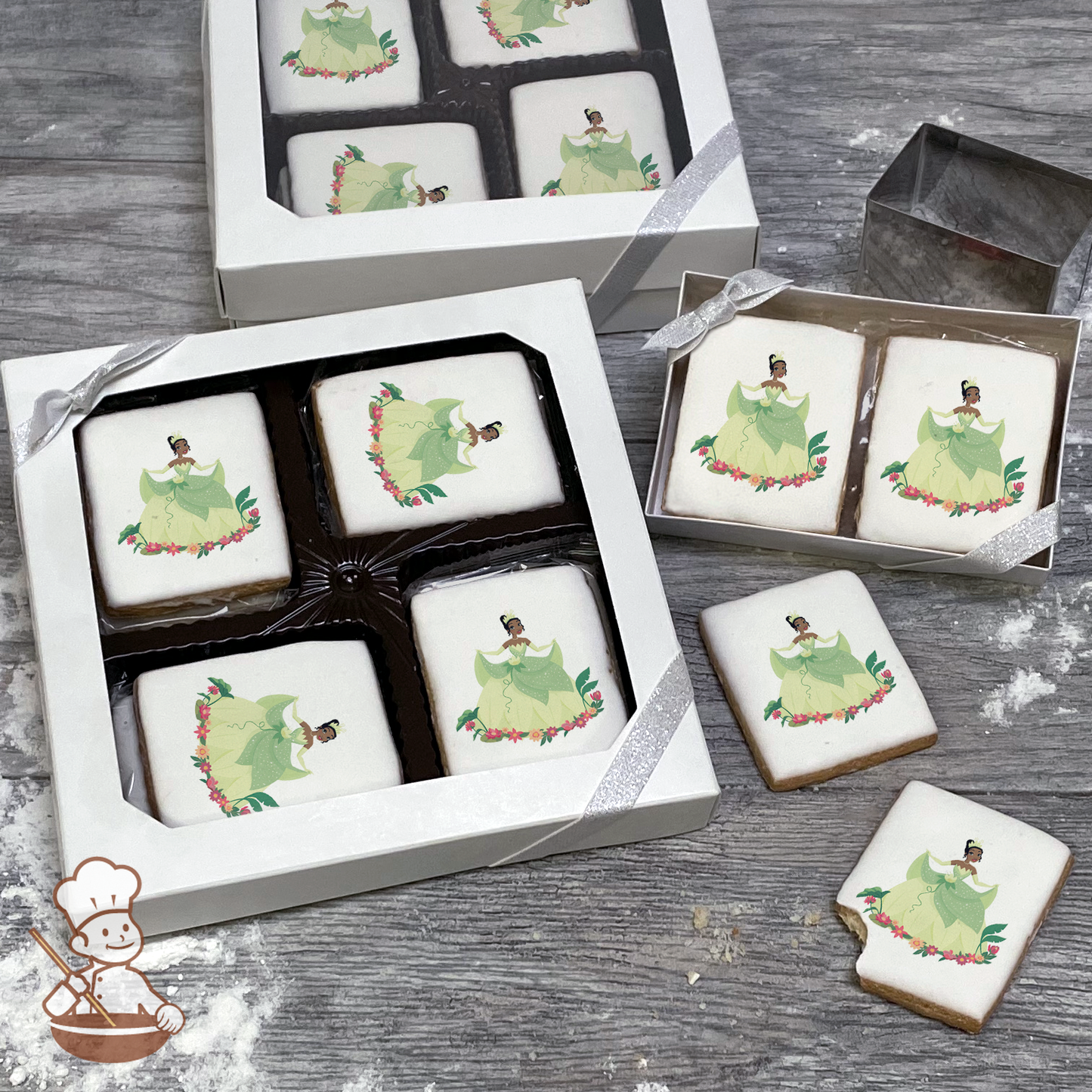 Disney Princess Tiana Cookie Gift Box (Rectangle)