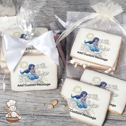 Disney Princess Jasmine Custom Message Cookies (Rectangle)