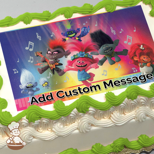 DreamWorks Trolls 2 Great Vibes! Photo Cake