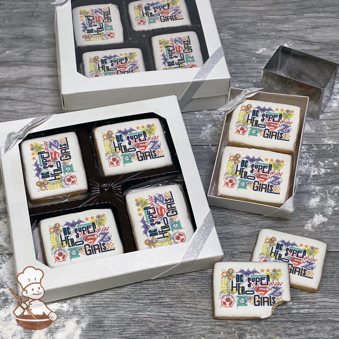 DC Super Hero Girls Justice Cookie Gift Box (Rectangle)