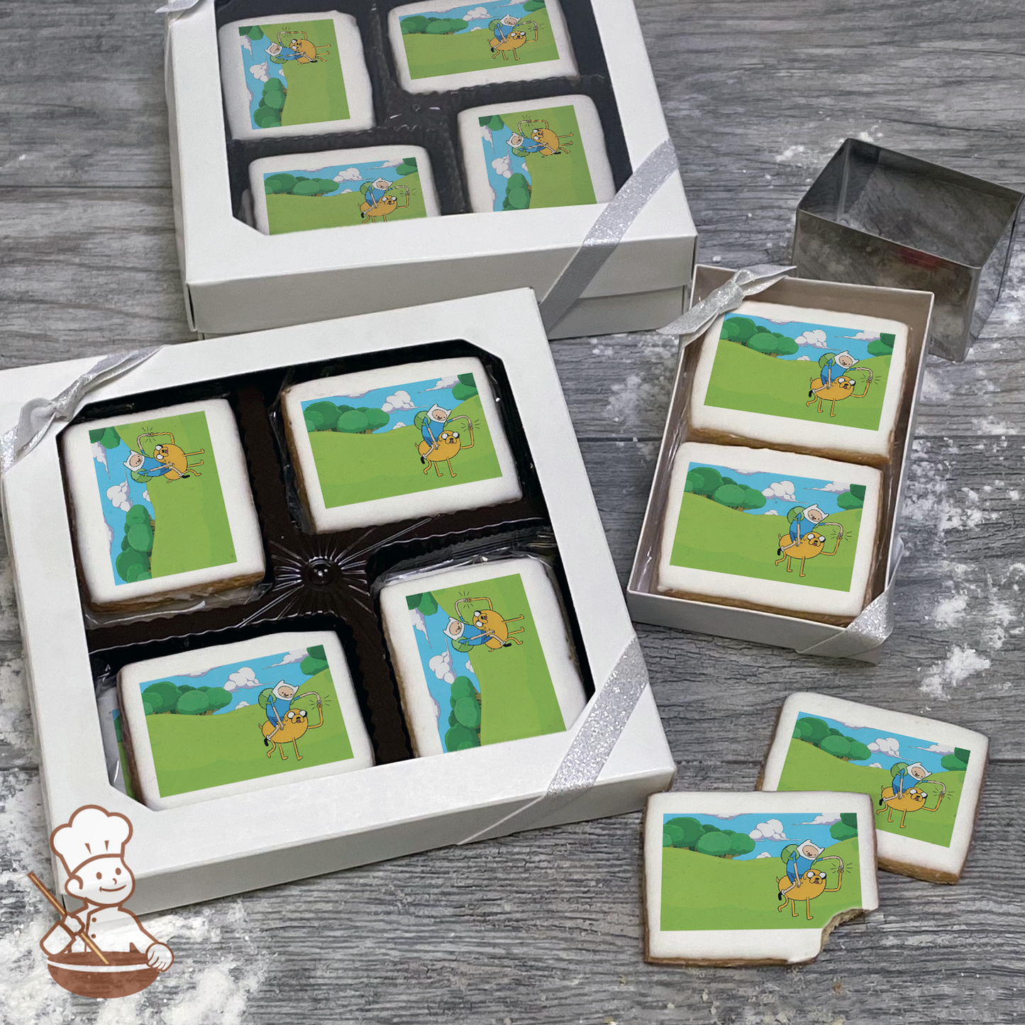 Adventure Time Finn and Jake Cookie Gift Box (Rectangle)