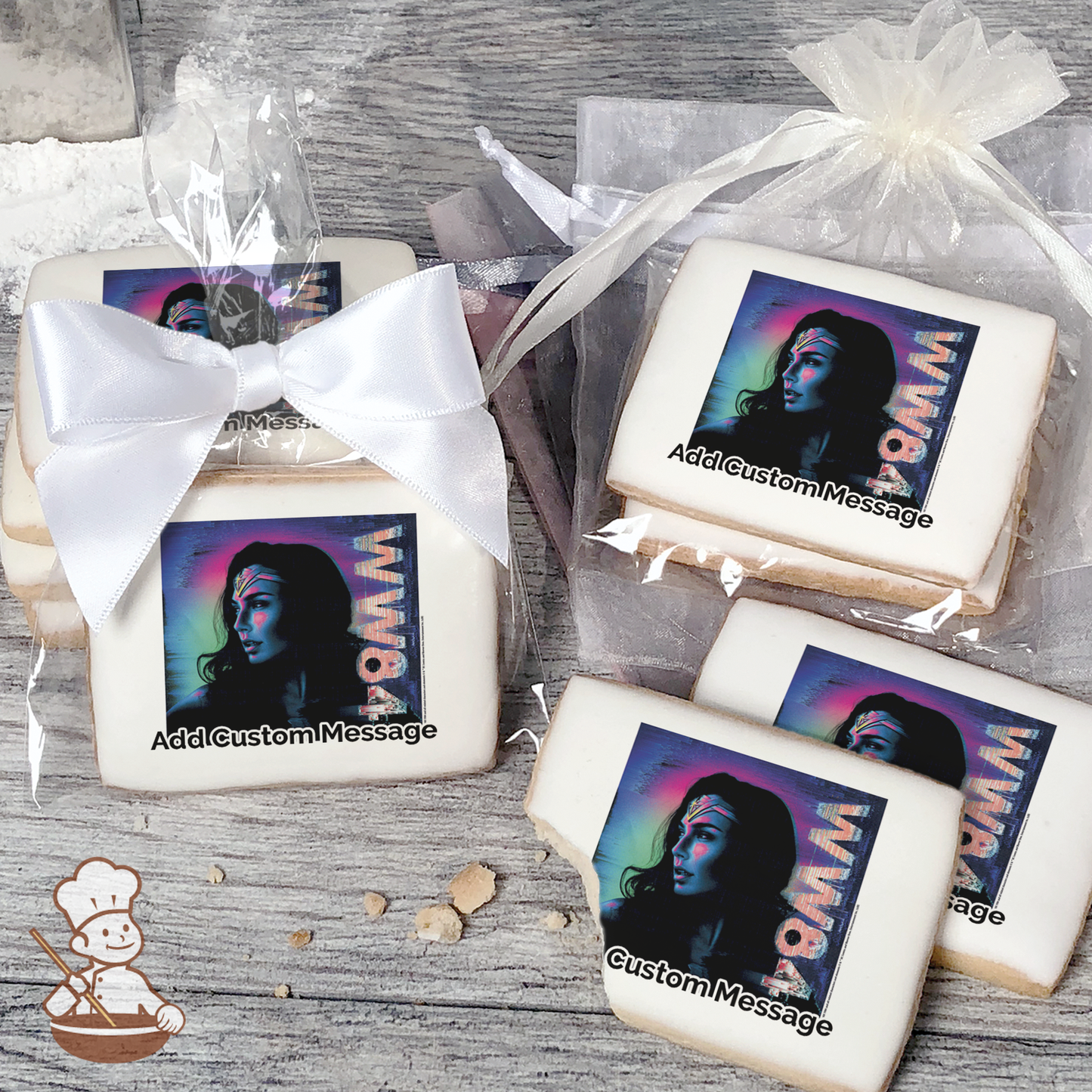Wonder Woman 84 Custom Message Cookies (Rectangle)