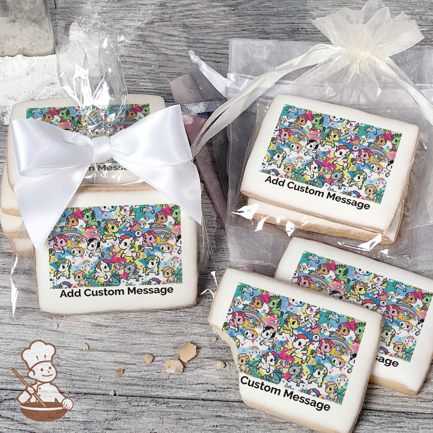 Tokidoki Unicorn Custom Message Cookies (Rectangle)