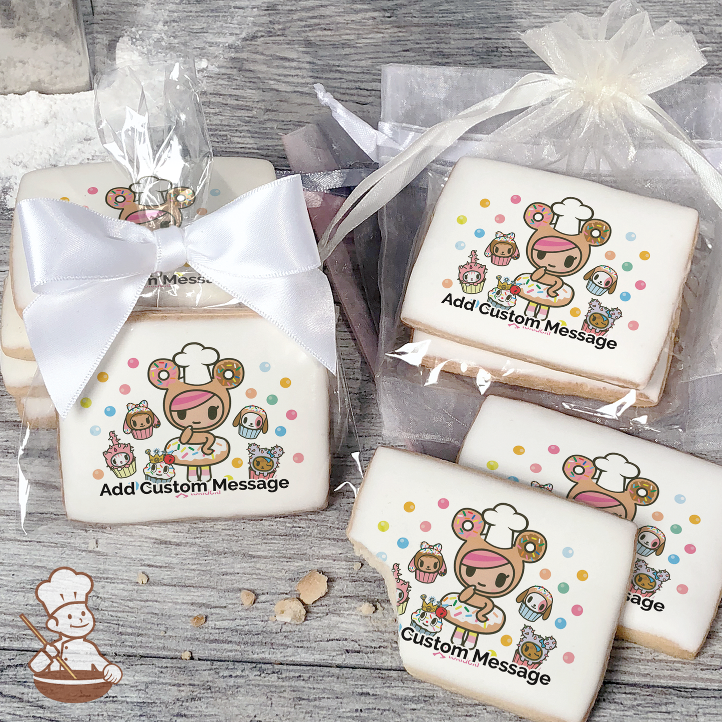 Tokidoki Donutella Custom Message Cookies (Rectangle)