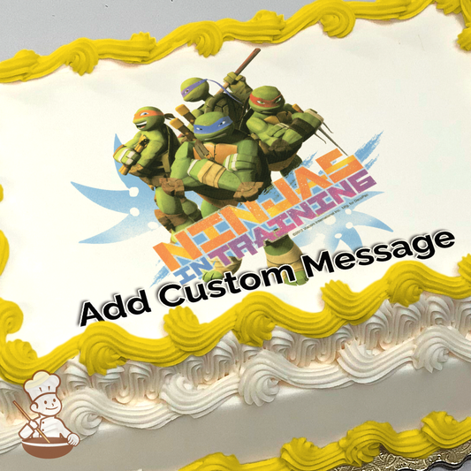 Teenage Mutant Ninja Turtles Ninja in Training Photo Cake