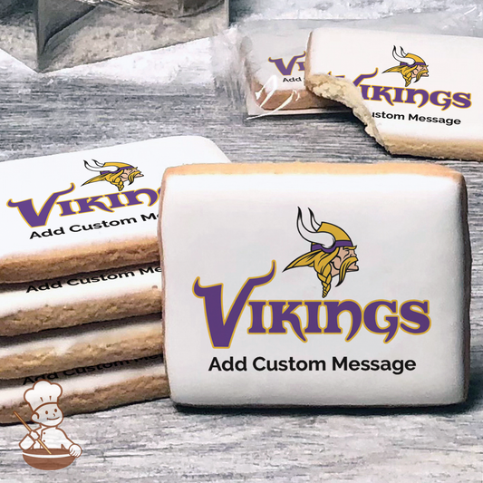 NFL Minnesota Vikings Custom Message Cookies (Rectangle)