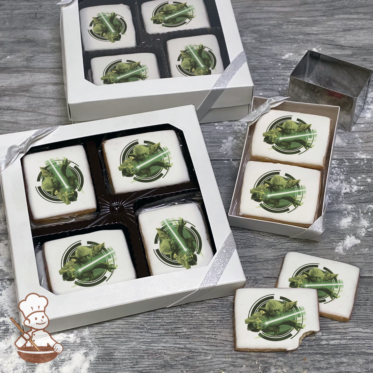 Star Wars Yoda Cookie Gift Box (Rectangle)
