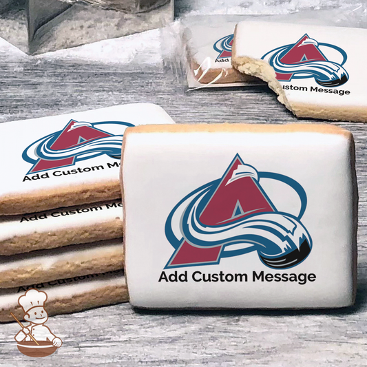 NHL Colorado Avalanche Custom Message Cookies (Rectangle)