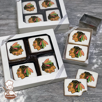 NHL Chicago Blackhawks Cookie Gift Box (Rectangle)